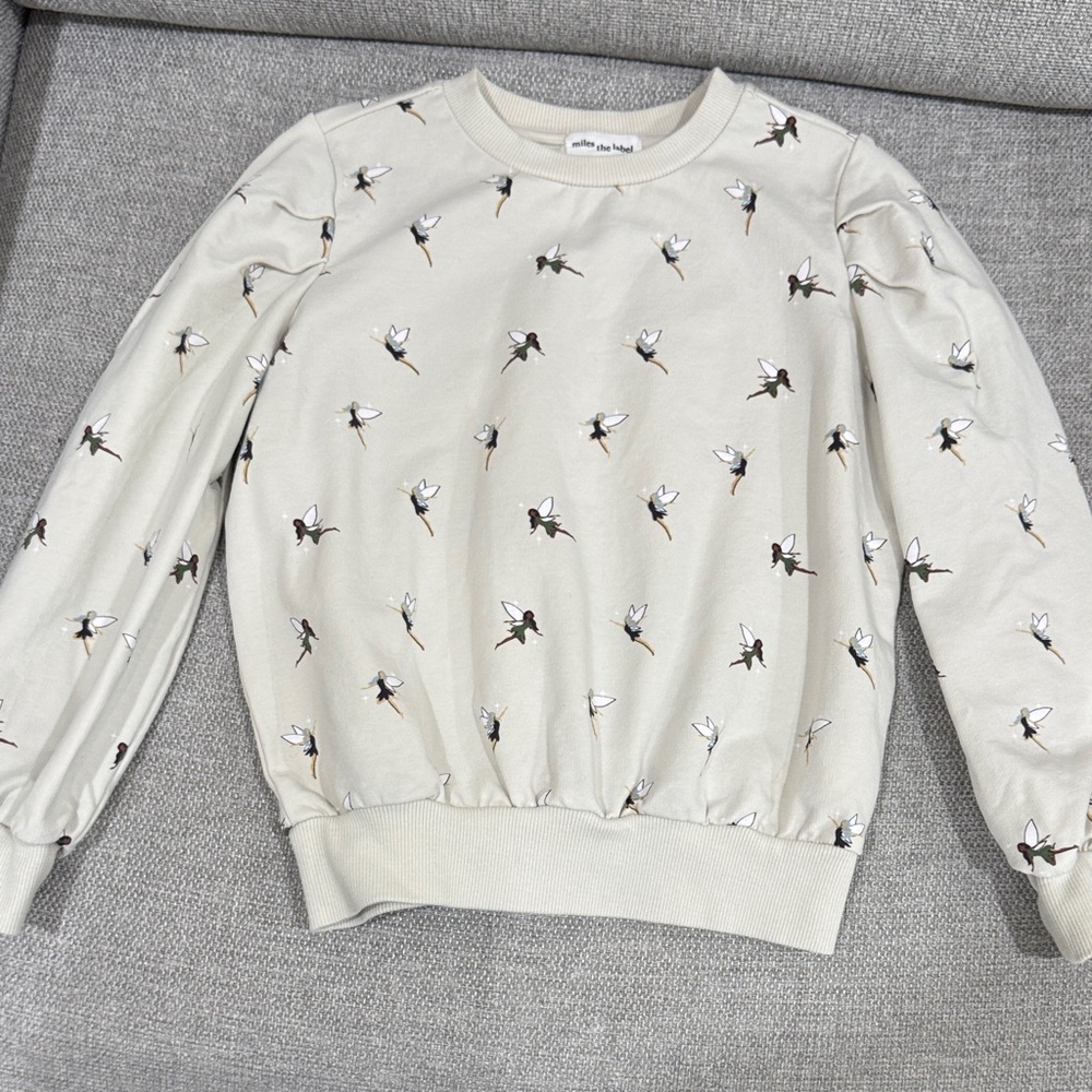 Kids Cream Sweater with fairies